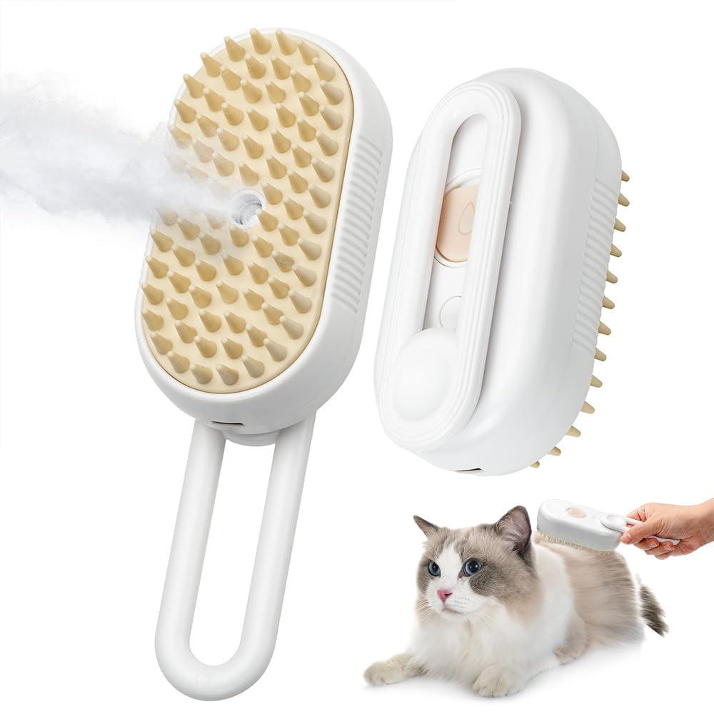 Cepillo a vapor para mascotas con manija