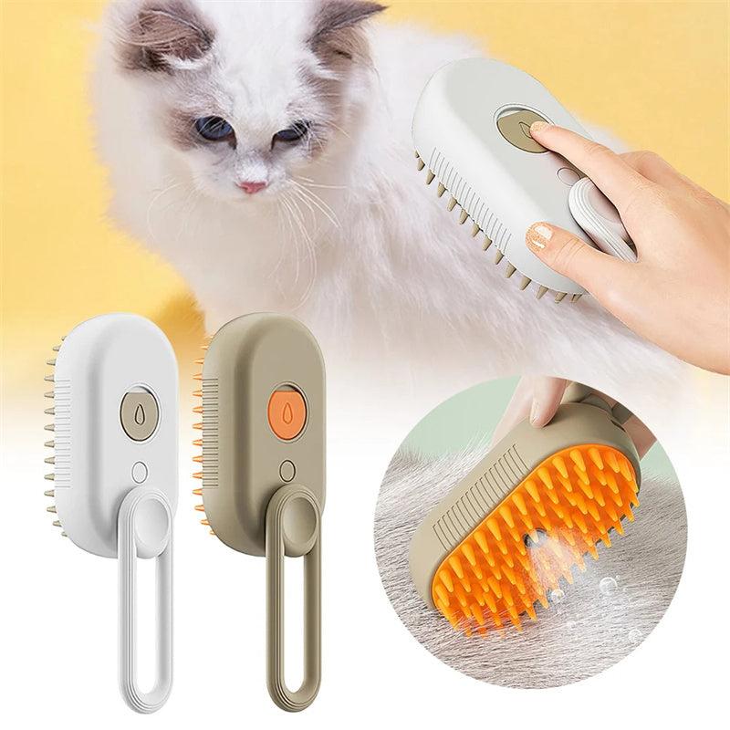 Cepillo a vapor para mascotas con manija