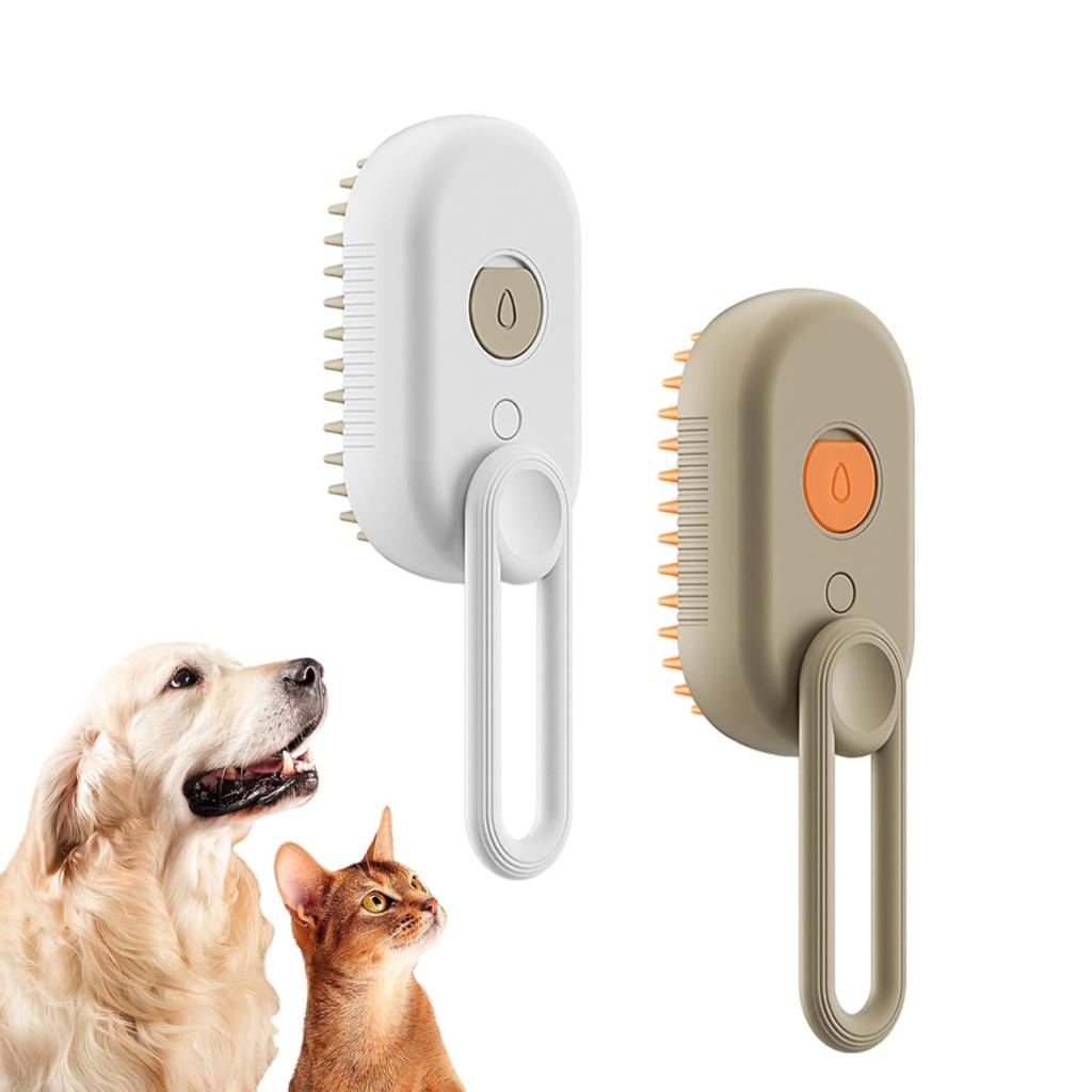 Cepillo a vapor para mascotas con manija