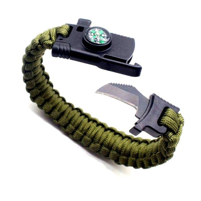 Silbato 7 en 1 + Mosqueton + Pulsera SMP