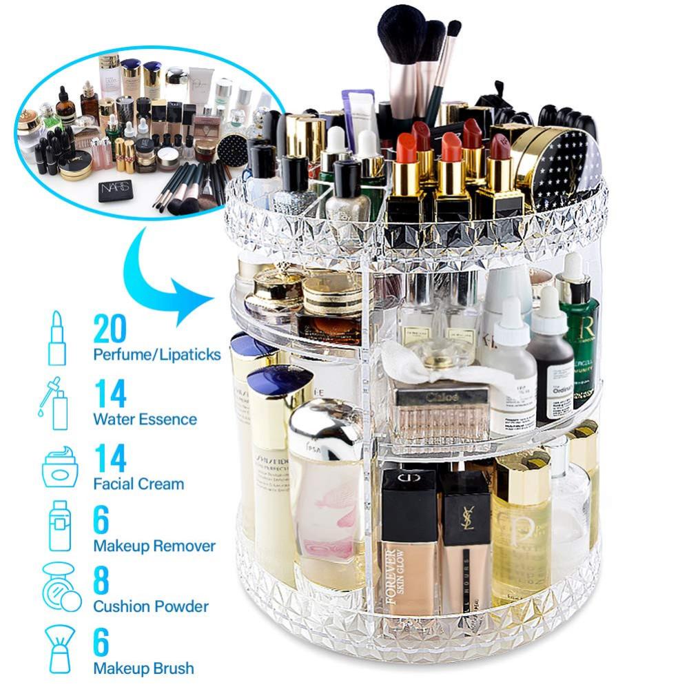 Organizador de maquillaje giratorio 360g