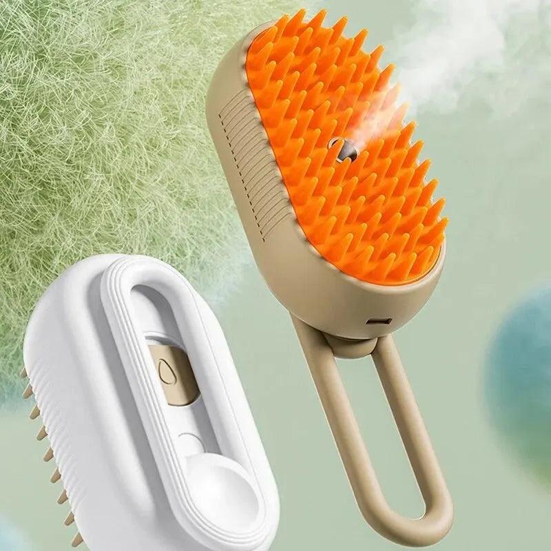 Cepillo a vapor para mascotas con manija